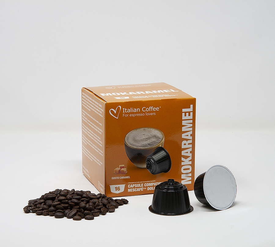 MOKARAMEL ITALIAN COFFEE CAPSULE COMPATIBILI DOLCE GUSTO Caffè Bundì Capsule