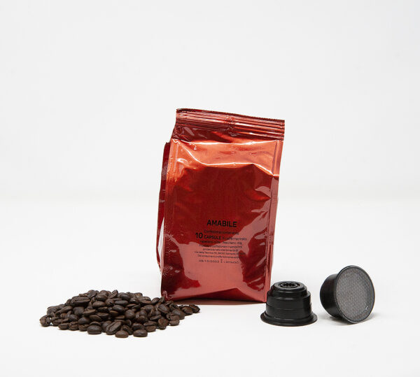 AMABILE - NERO NOBILE - CAPSULE - COMPATIBILI - CAFFITALY - Caffè Bundì  Capsule  Compatibili, Caffè in Grani e Macinato, Liquori al caffe e accessori