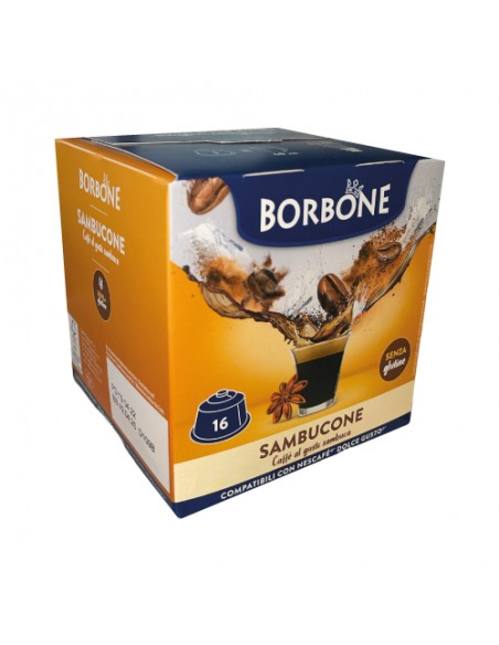 Caffè alla Sambuca BORBONE capsule compatibili Dolce Gusto - Caffè Bundì   Capsule Compatibili, Caffè in Grani e Macinato, Liquori al caffe e accessori